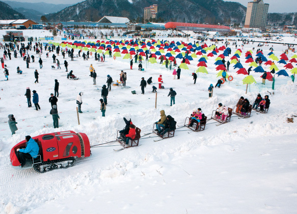 Фестиваль форели в Пхенчхане 