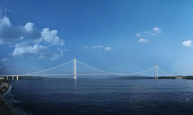 Корея строит самый длинный подвесной мост в мире