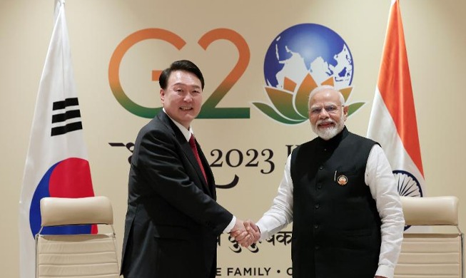 Президент Южной Кореи Юн Сок Ёль провел встречу с премьер-министром Индии