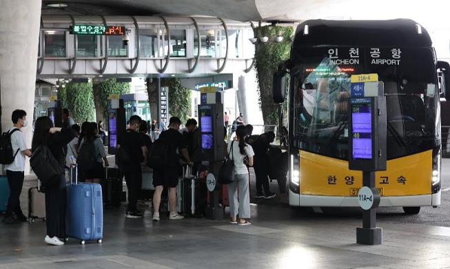 В Корее возобновили ночное автобусное сообщение между аэропортом Инчхон и Сеулом
