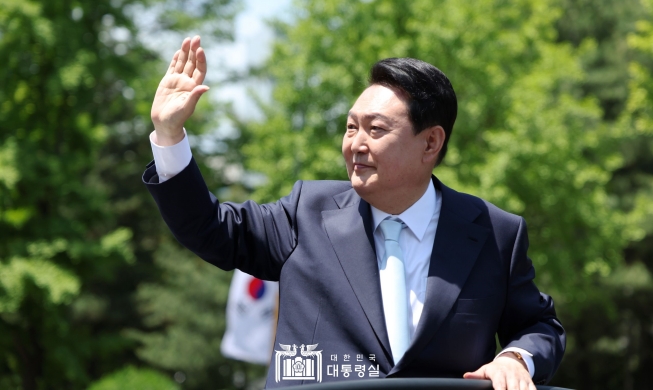 Первый год правления президента Республики Корея Юн Сок Ёля в фотографиях