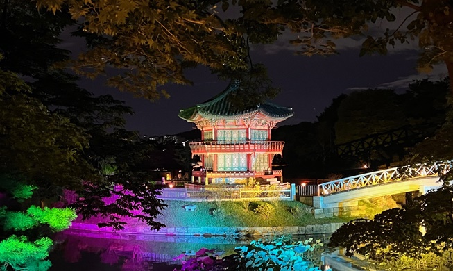 Как насчет прогулки по дворцу Кёнбоккун в звездную ночь?