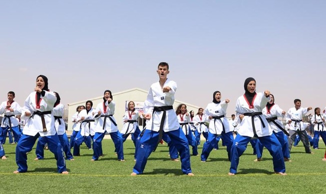 Всемирная федерация тхэквондо провела спортивный фестиваль в лагере беженцев в Иордании