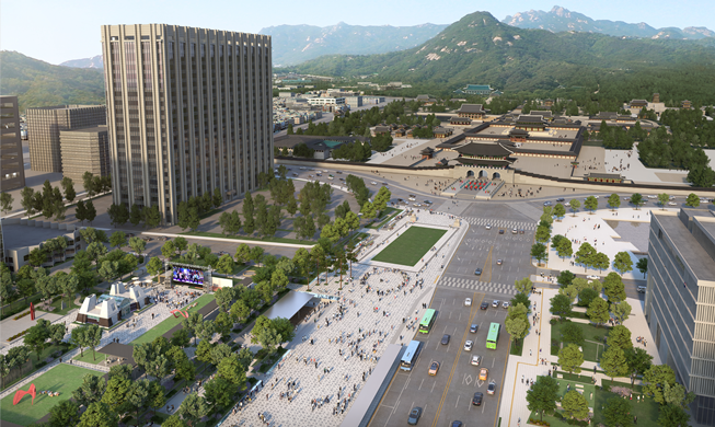 Открытие площади Кванхвамун, ставшей в 2 раза больше, запланировано на июль 2022