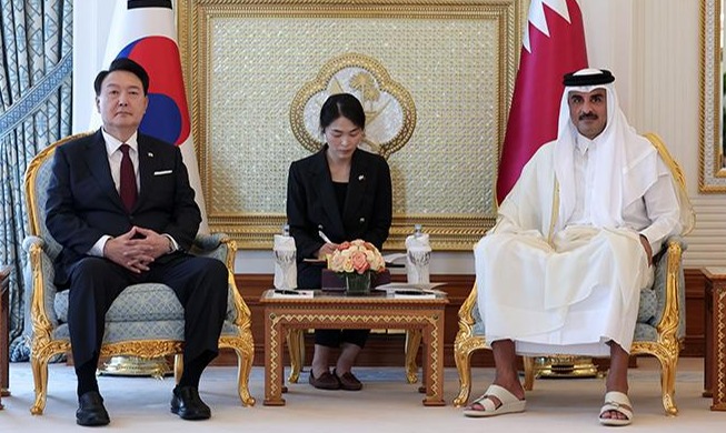 Президент Южной Кореи Юн Сок Ёль провел саммит с лидером Катара