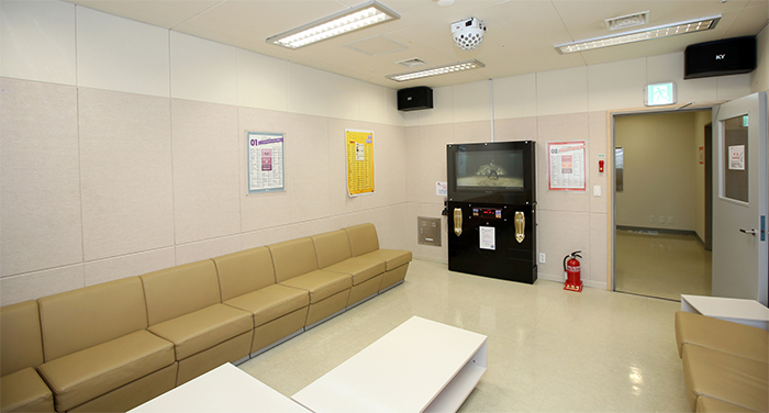 The center has singing rooms where the athletes can unwind.