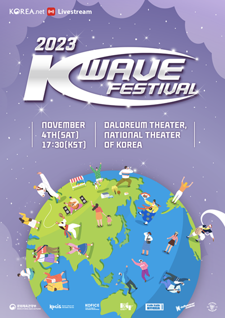 Постер фестиваля Халлю «K-wave Festival 2023». / Фото: KOCIS