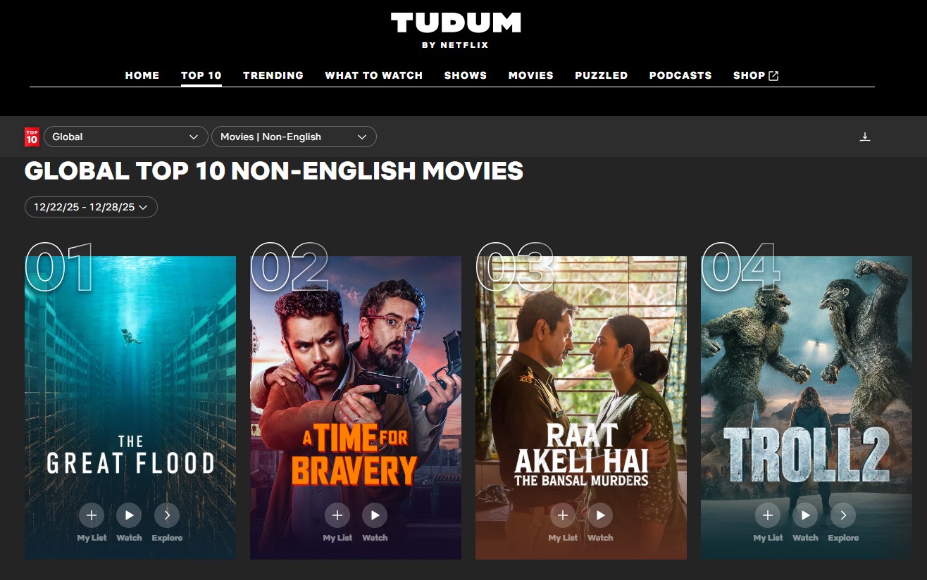 Корейский фильм &laquo;Великий потоп&raquo; занял первое место в категории неанглоязычных фильмов Netflix. / Фото: Netflix Tudum  