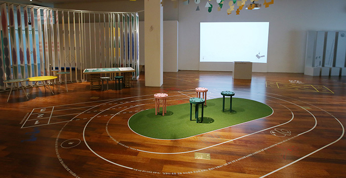 At the exhibition