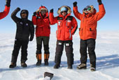 Исследования ледников на антарктической станции