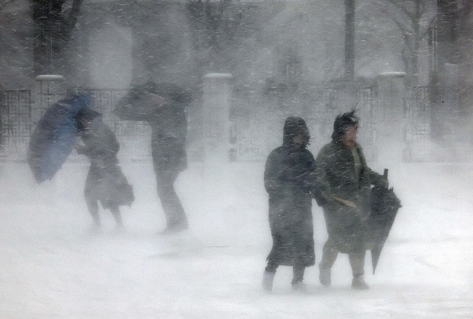 Метель в городе