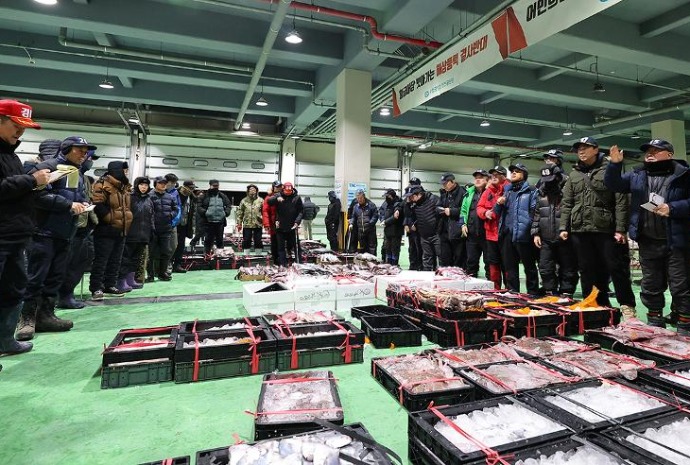 Первый аукцион морепродуктов в этом году