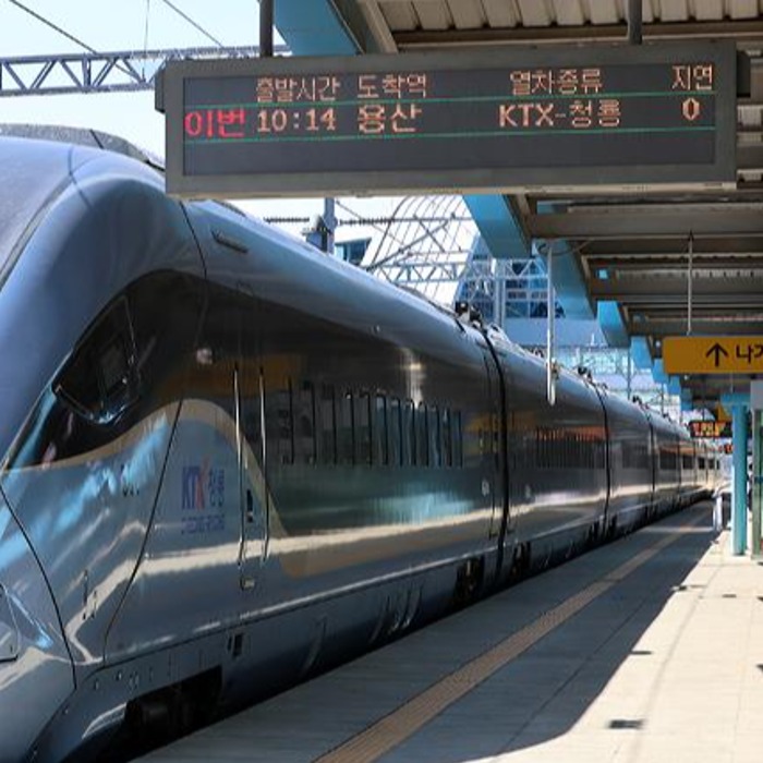 Пробный запуск самого быстрого в Корее поезда KTX-Cheongryong