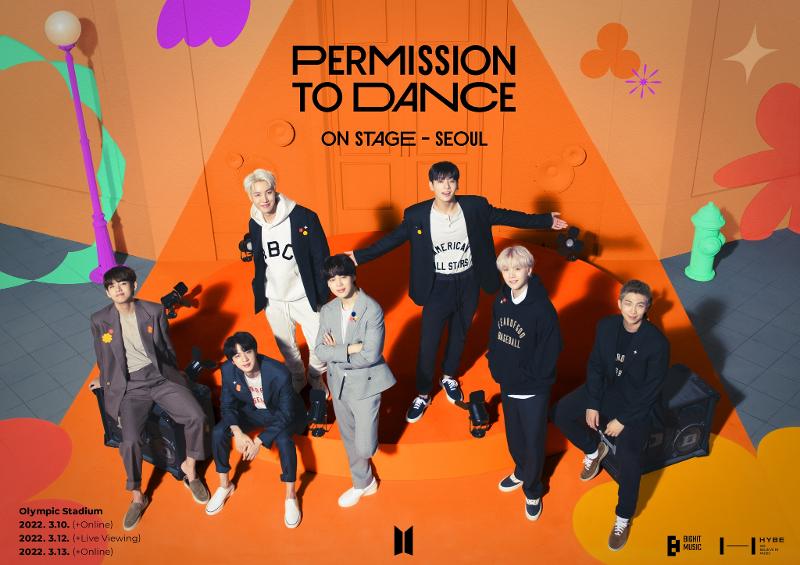 Мужская группа BTS провела свой первый из трех концертов «Разрешение танцевать на сцене – Сеул (Permission To Dance On Stage – Seoul)» 10 марта в Олимпийском стадионе Чамсиль в районе Сонпха-гу города Сеул. / Фото: BigHit Entertainment Official Facebook