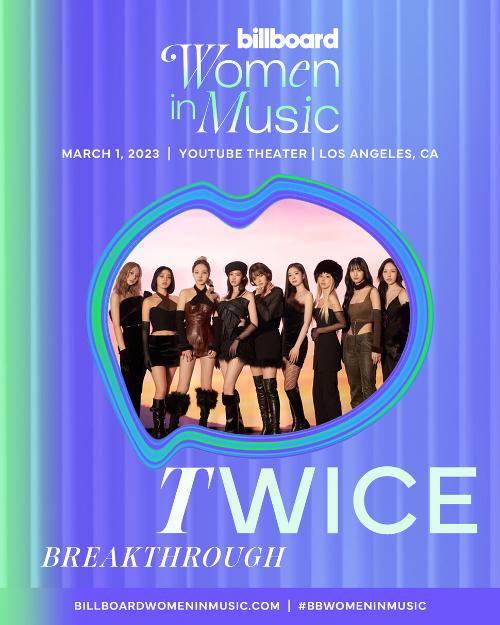 Концептуальное фото премии Billboard Women in Music для TWICE. / Фото: JYP Entertainment