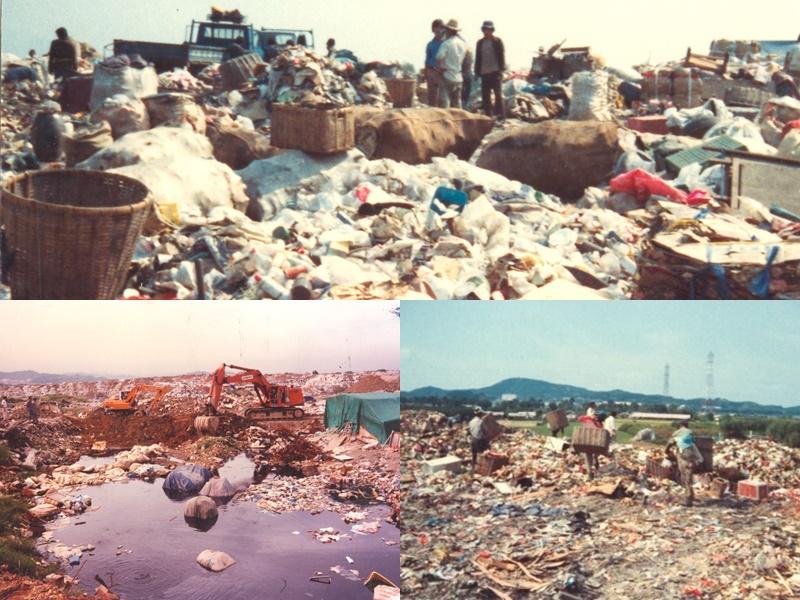 ﻿В период с 1978 по 1993 года экологические парки Ханыль и Ноыль, расположенные в районе Санам-дон в Мапхо-гу в Сеуле, были частью гигантской свалки. / Фото: Офис по управлению парками и ландшафтами Собу