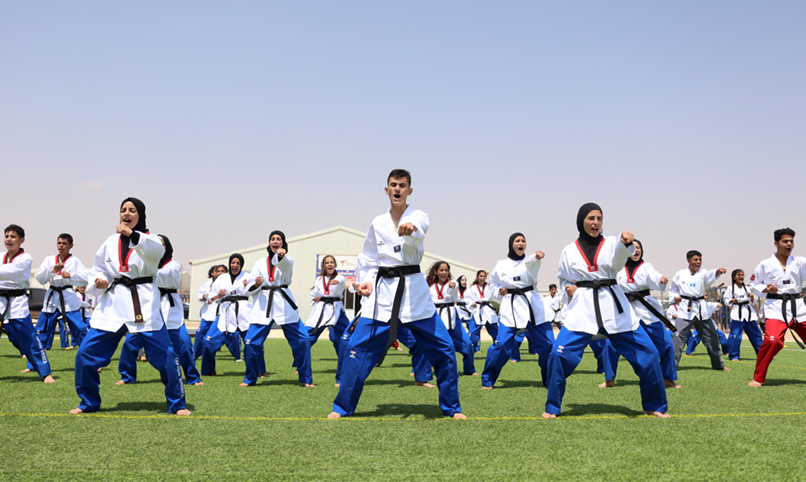 Всемирная федерация тхэквондо провела спортивный фестиваль в лагере беженцев в Иордании